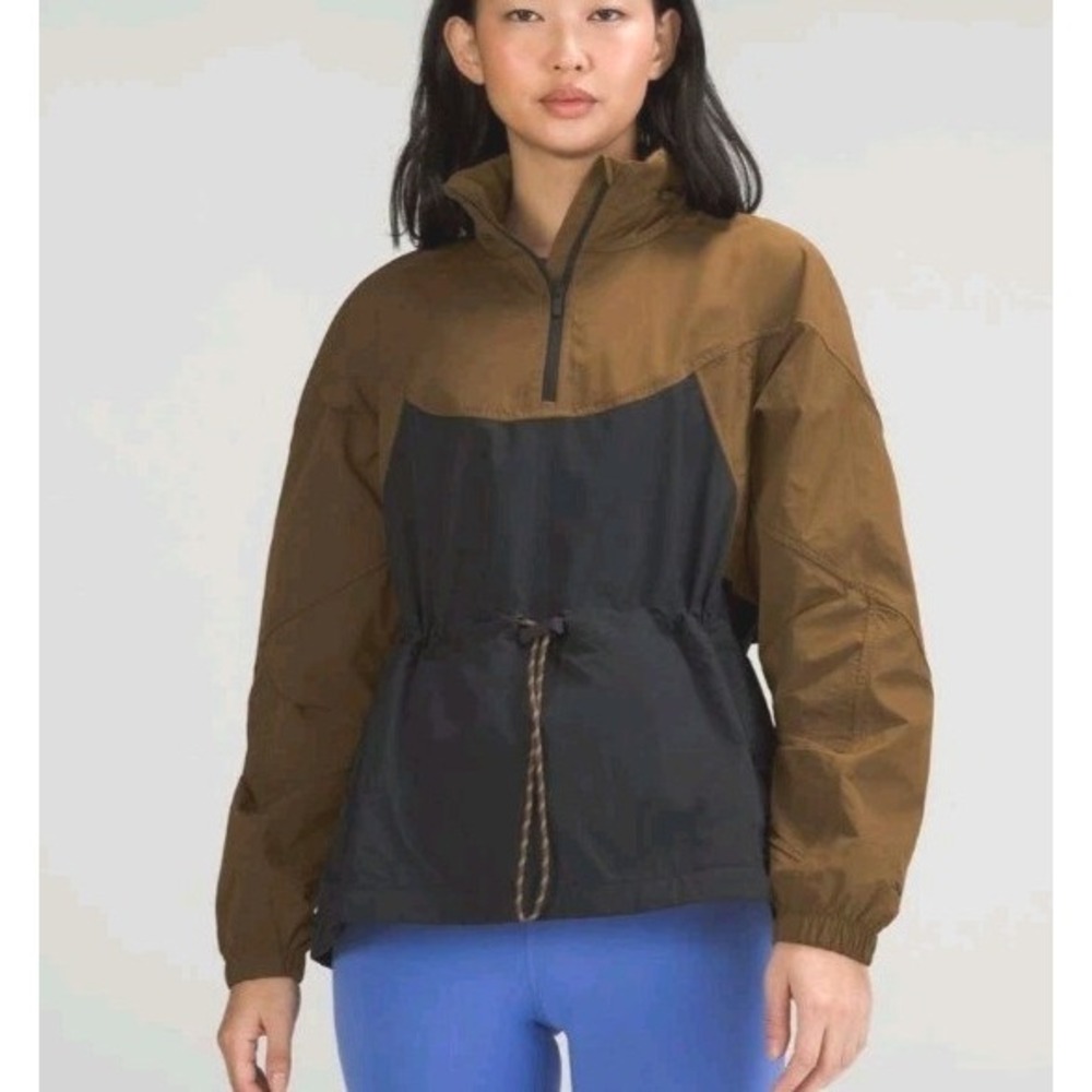 Lululemon Anorak Glyde Windbreaker Women's Size 10 Deep Artifact Black